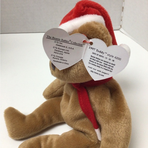 Ty Beanie Baby Retired 1997 Teddy - Picture 2 of 3